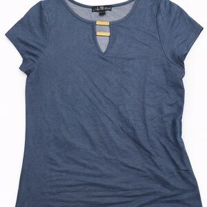Blue Short Sleeve Top